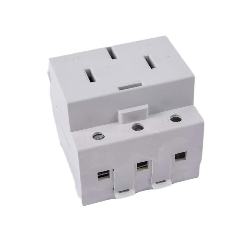 AC30 EU And AU Type 35mm DIN Rail Mount AC Power 10A 16A 25A 250V 440V 2/3/4/5 Pin Plug Modular Socket
