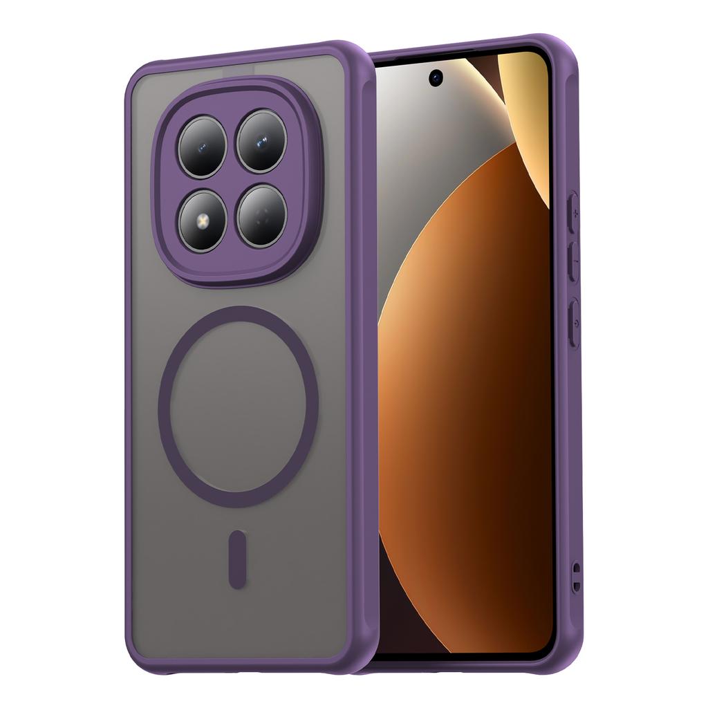 Матовый ударопрочный чехол-щит для Xiaomi Poco M8Pro Redmi Note 15 Pro 4G Plus 5G, с магнитной беспроводной зарядкой, из ТПУ-пластика