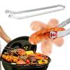 BBQ Sausage Turning Tongs Stainless Steel Nonstick Sausage Tongs Cookware Long Handle Kitchen Tong for Turning Barbecue Utensils