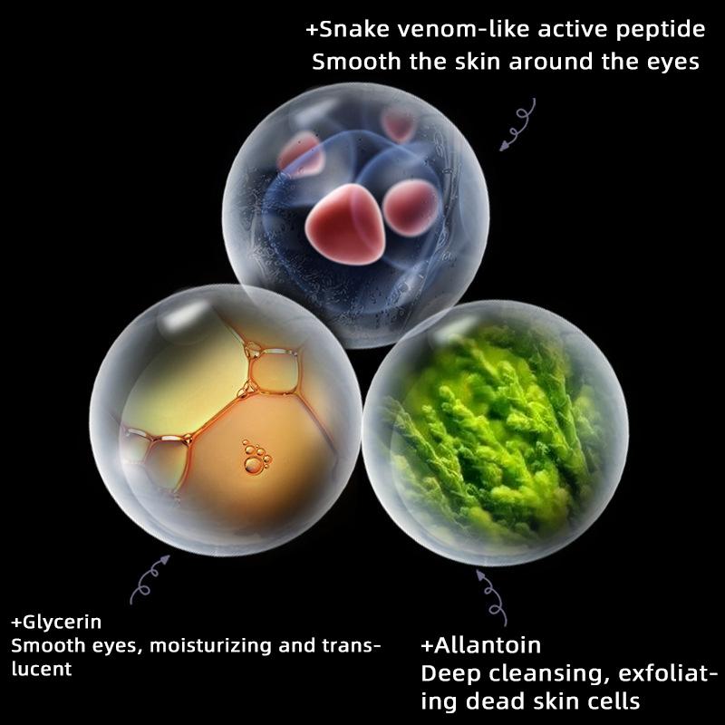 Крем для глаз со змеиным ядом, пептидная коллагеновая сыворотка, против морщин, против старения, для удаления темных кругов, против отечности и мешков, уход за глазами