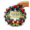 Christmas Wreath/Wall Hanging/Decoration for Xmas Party/Christmas Decorations for Home/Gifts/Wreath - (Black Pine, Diameter 10Inch)