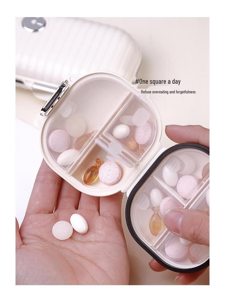 Mini Travel Pill Box: 7-Day Multi-Compartment Portable Dispenser for Pills, Tablets, and Jewelry. Sturdy, Sealed Storage.