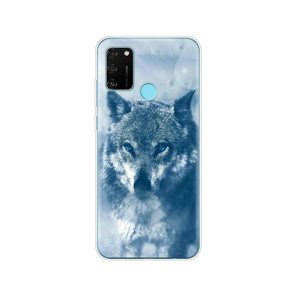Чехол для HONOR 9A, чехол 6,3 дюйма; Мягкий силиконовый чехол из ТПУ для телефона Huawei Honor 9A 9 A MOA-LX9N, защитный чехол на заднюю панель, чехол Funda Shell