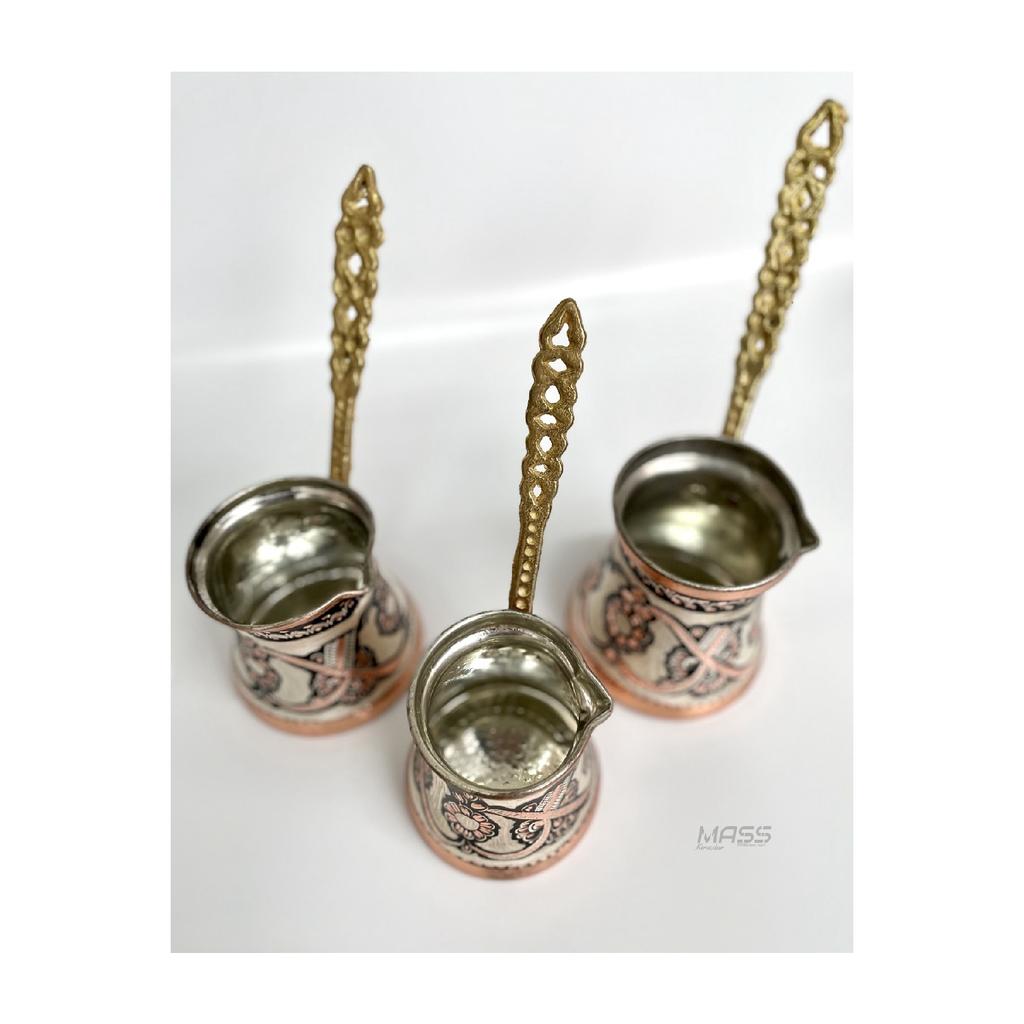 Набор из 3 медных кофейников