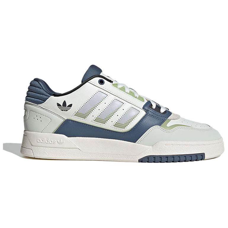 Adidas Originals Drop Step Comfortable Versatile Non-Slip Wear-Resistant Low-Top Skate Shoes Unisex Sneakers White Blue Green JP9976