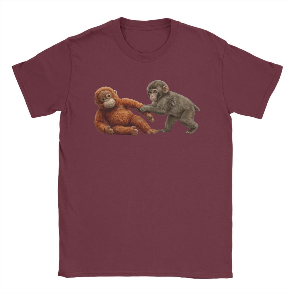 Punch Monkey T Shirt Unisexs 100 Cotton Funny Tshirts Round Collar Tee Shirt Short Sleeve Clothes Plus Size
