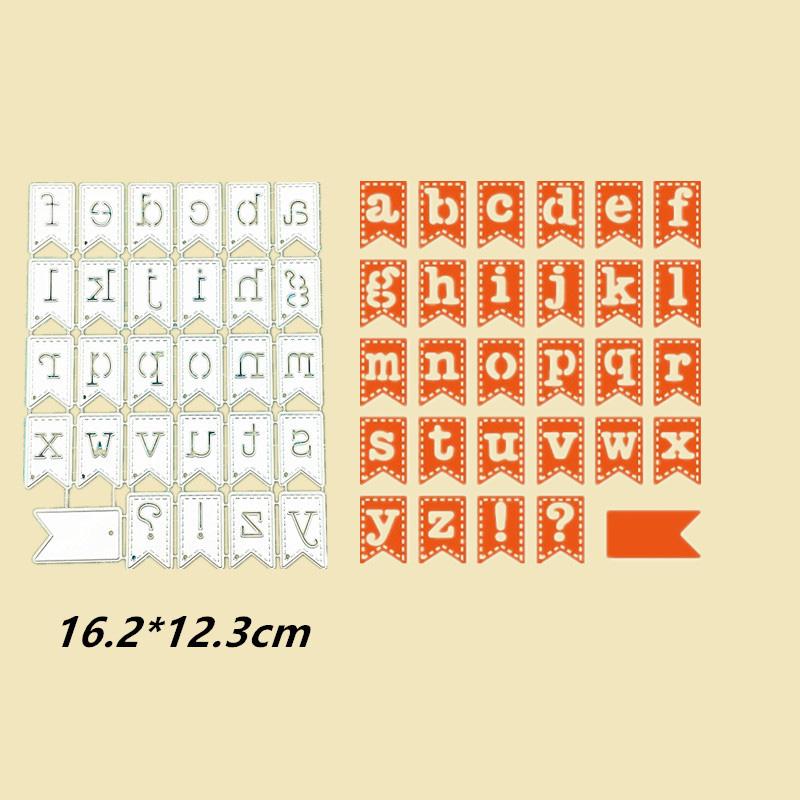 26 узоров с английским алфавитом, металлические трафареты для скрапбукинга, тиснение, трафареты для изготовления карт, ремесленный декор