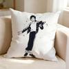 MMichael Jackson Cute Chibi  Square DoubleSided printed Pillow Case Bedroom Bedside Pillow Sofa Cushion Cover