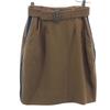 Mini Length Tight Skirt 40 Brown Women Used