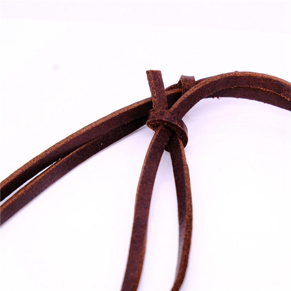 Fashion Handmade Vintage Choker Necklace Arrow Pendant Leather Chain