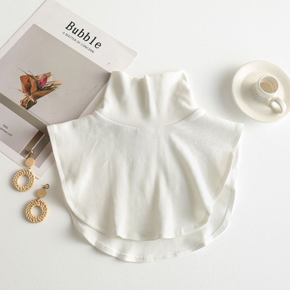 Женский съемный ветрозащитный вязаный гольф теплый фальшивый воротник шарф