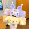 Sanrio Синнаморолл и Моя Мелоди Милый Мультяшный Плюшевый Набор Повязка на Голову и Заколка для Макияжа для Женщин