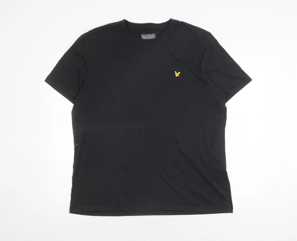 Мужская черная футболка с круглым вырезом Lyle & Scott, размер XL