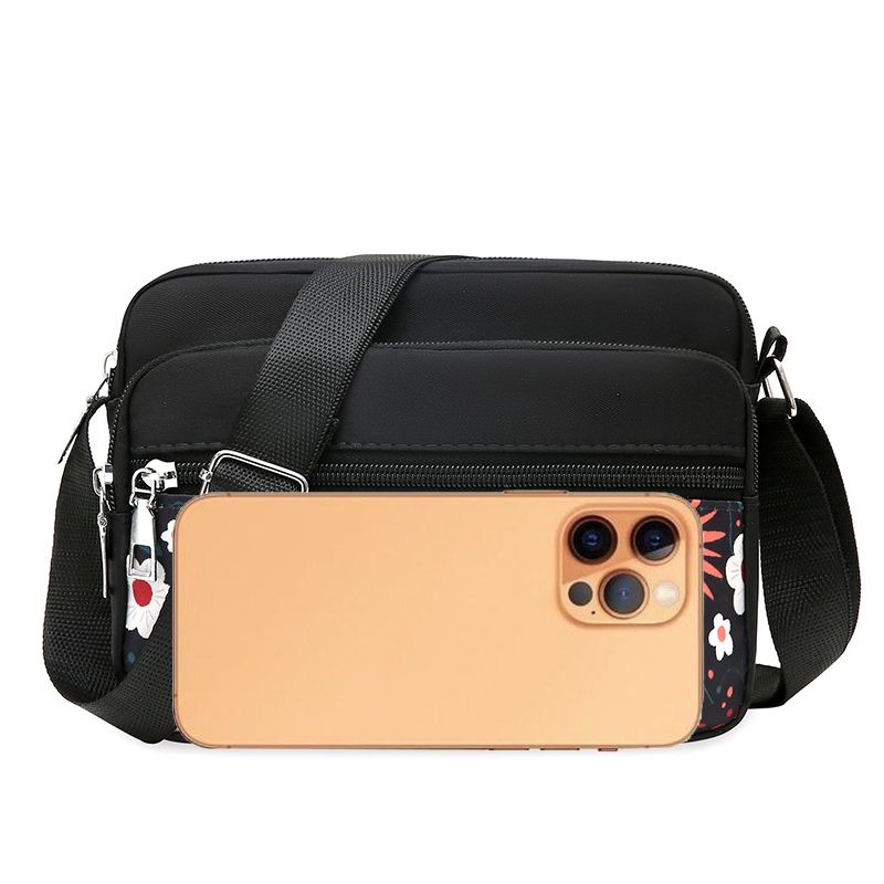 Женская сумка из нейлона для людей среднего и пожилого возраста, сумка через плечо из ткани, многослойная женская сумка для бизнеса