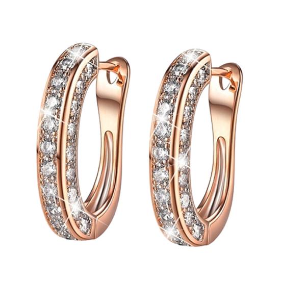 Women Fashion Decoration Stud Hoop Earrings Jewelry Gift AVE