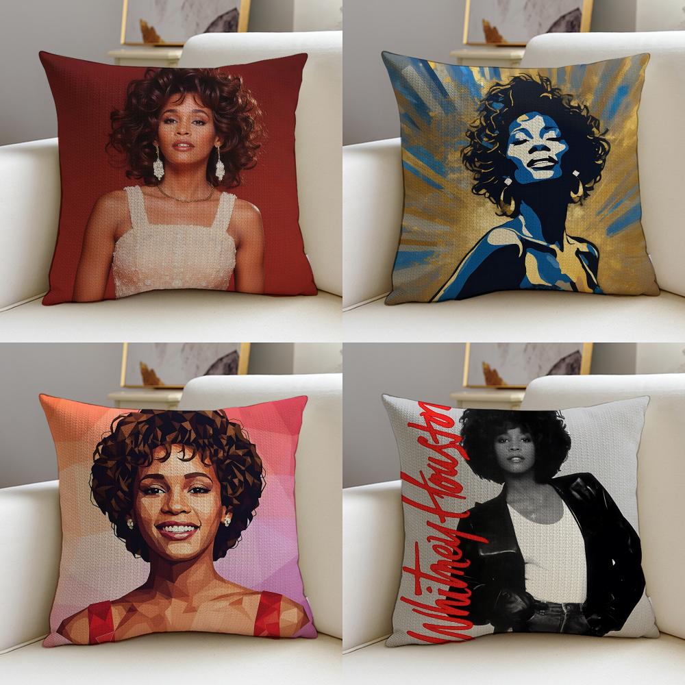 Powerful WWhitney HoustonS Cushion Cover Pcs Linen Throw Pillow Covers x x Modern Home Decor