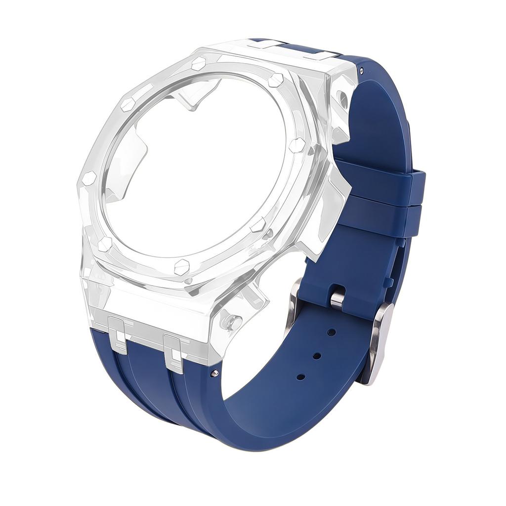 Для Casio Farmhouse Oak Часы GA2100/GA2110/GA-B2100 Модифицированный Прозрачный Корпус Силиконовые Часы с Резиновой Цепью Набор Аксессуаров