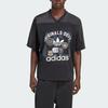 Adidas Originals Og Graphic Dept. Mesh Fashion Simple Sports Short Sleeve Football Shirt Men Tops Black KD6252