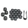 Набор из 16 + 4 шт., универсальные 17 мм автомобильные колпачки для болтов с гайками колес, запорные колпачки