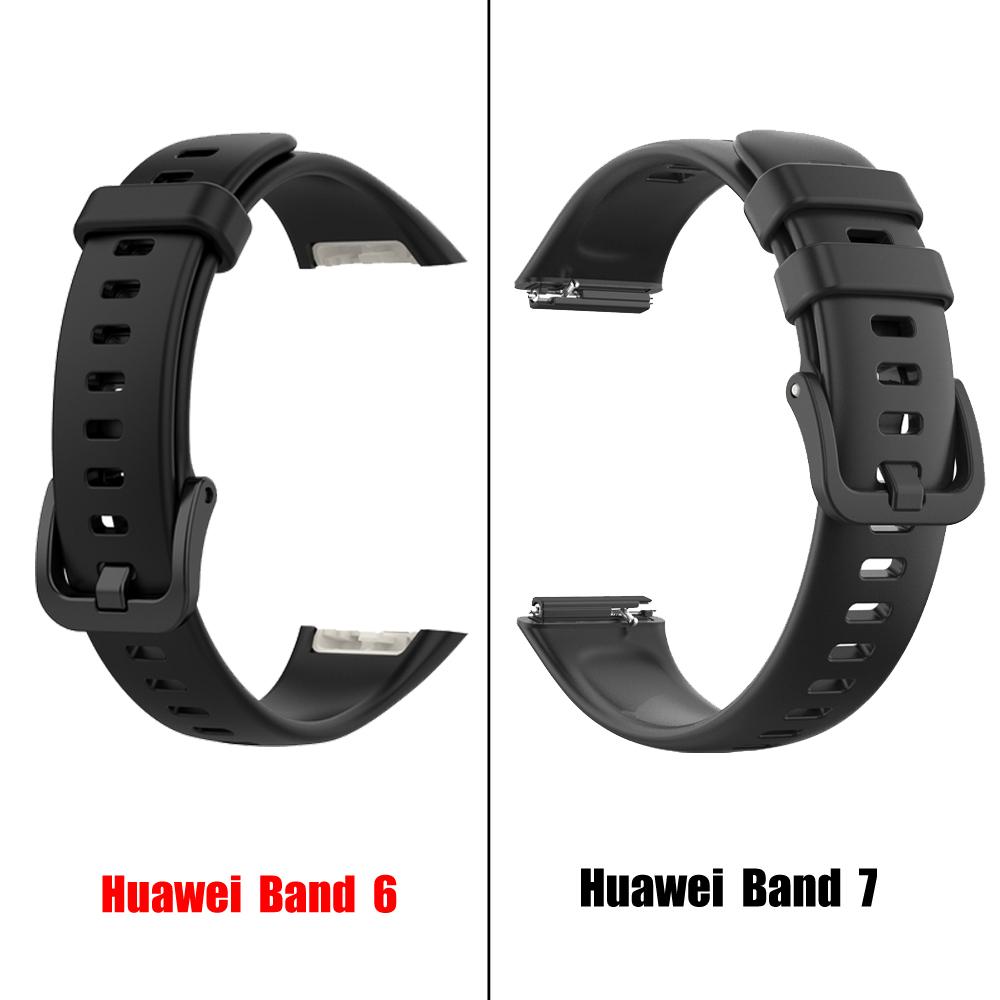 Сменный ремешок для Huawei Band 7, силиконовый ремешок для часов Huawei Band 6, ремешок для часов, браслет
