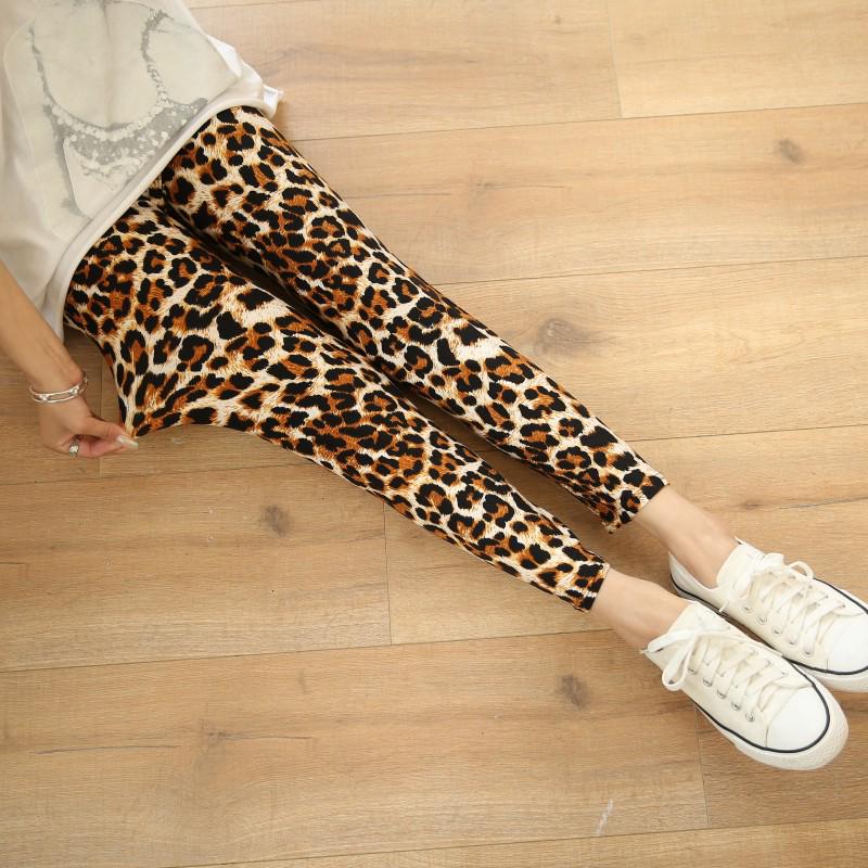 Leopard Print High Waist Stretch Leggings - Stylish and Comfortable Women's Skinny Pants, Hot Sale!