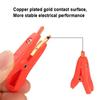 Clips LCR Kelvin Clip LCR Kelvin Alligator Clamp Copper Brass Alligator Clamp Flat Crocodile Clip