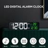 LED Digital Alarm Clock Temperature Date Display Desktop Desk Clocks Home Table Decoration 12/24H Dual Alarms Digital Clocks