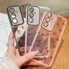 Мягкий силиконовый прозрачный чехол с принтом вишни для Samsung S25 Ultra S24 FE S23 Plus A36 A56 A16 A55 A15 A26, защитная пленка для объектива, противоударный тонкий чехол для телефона