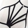 Women Sexy Halter Elastic Bandage Harness Backless Bustier Bra Erotic Underwear