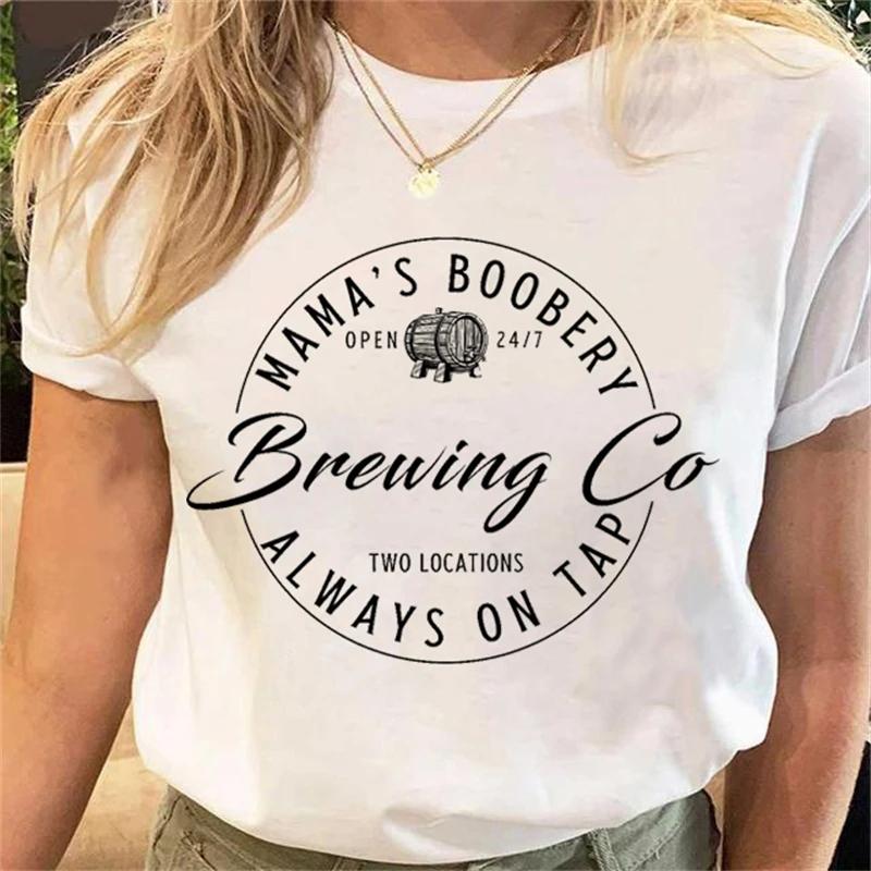 Simple And Funny Unisexs Plant Flower Tshirt Fashion Cartoon Happy Time Mom Cartoon Tshirt Pattern Top Letter Printed Tshirt