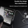 2 в 1 USB Type C аудиоадаптер PD 100 Вт 3,5 мм порт USB-C наушники конвертер мобильный телефон планшет для Xiaomi Huawei Realme iPhone 16 15 Pro max