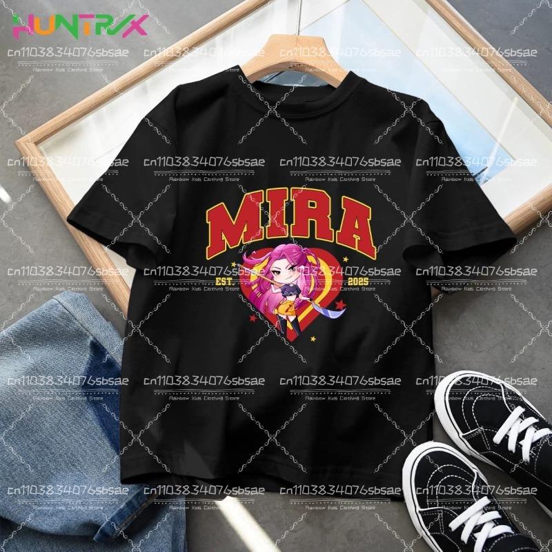 KPop Demon Hunters Kids Clothes 2025 Hot Anime Cotton T-shirt Harajuku Girls Casual Shirt Gift Fashion Movie Toddler T Shirts