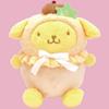 Nakajima Corporation Pompompurin Pastel Fruit Cape Plush Toy, Small, 205889-25, Dimensions: H23 X W22 X D16cm