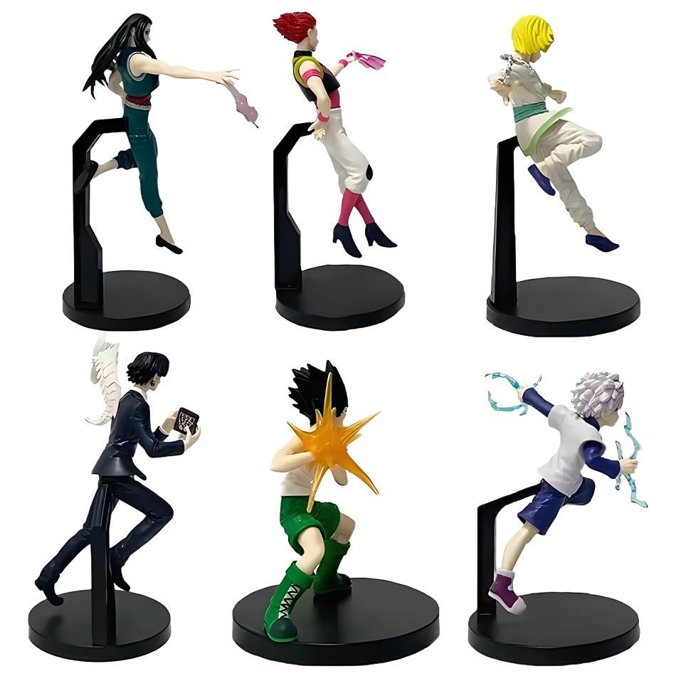 14 см Аниме Фигурка Hunter×Hunter Призрачная труппа Хисока Фигурка Экшн Подставка для лапши Украшение комнаты Подставка для лапши ПВХ Модель Игрушки