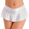 Women Elastic Low Waist Tight Pleated Skirts Night Club Wear Elastic Short Mini Skirt