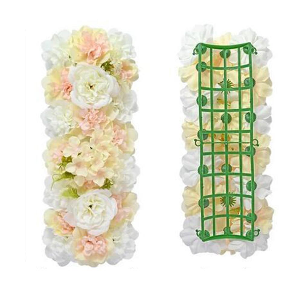 3D Artificial Flower Wall Panel DIY Arched Door Flower Row Wedding Road Lead  Garlands Accessories