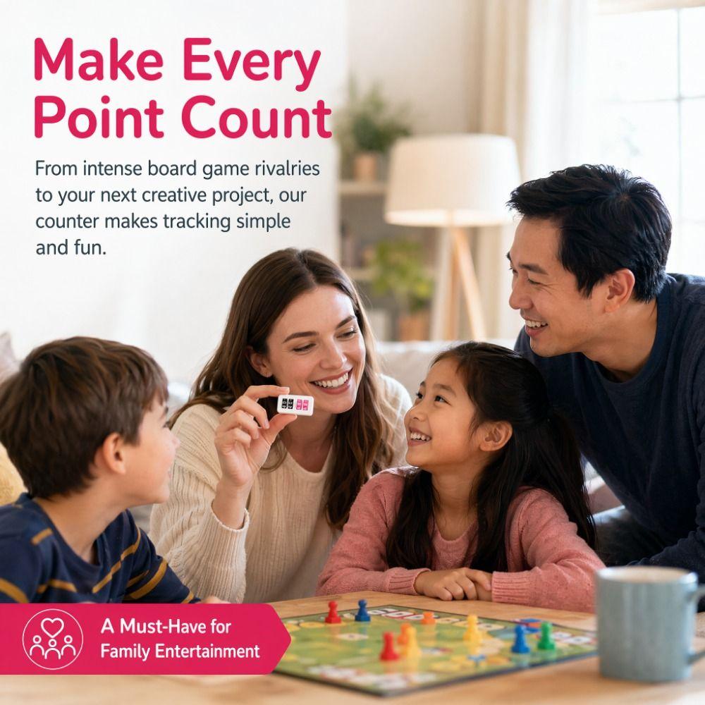 Mini Board Games Score Tracker Tabletop Sports Score Counter for Sports Entertainment