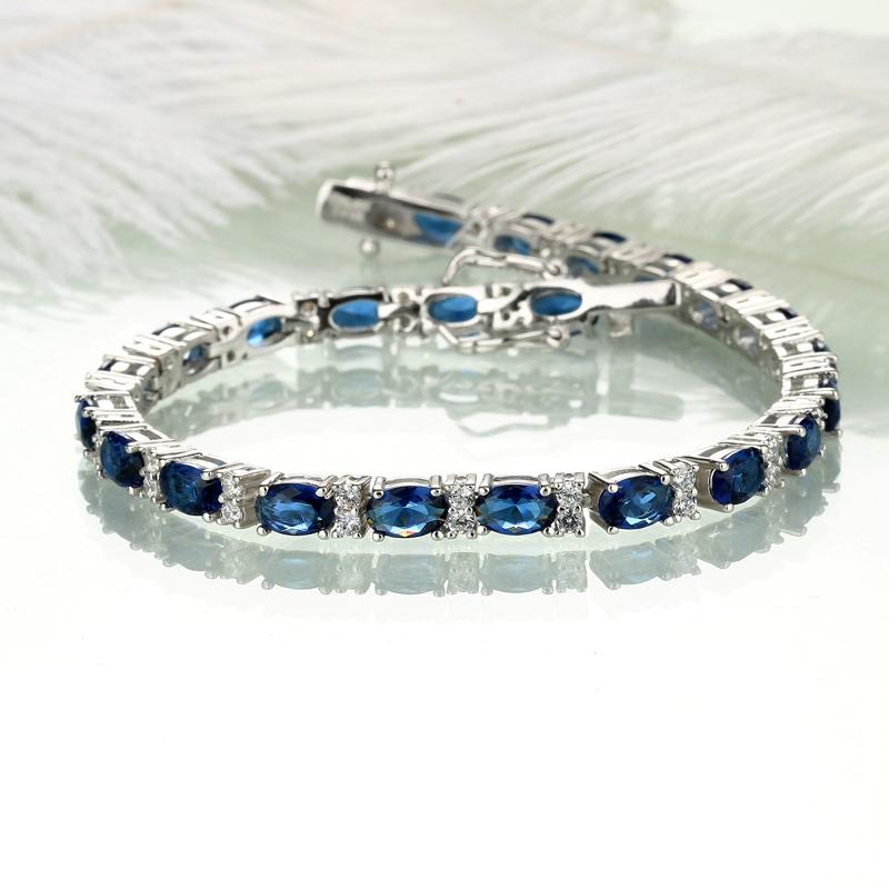 Umcho Женские браслеты из синей шпинели