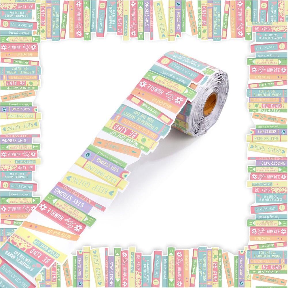 Book Pattern Border Sticker Roll Waterproof Classroom Border Sticker Classroom Decoration