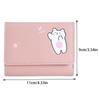 Women Short Cute Small Wallets Student Triple Fold Card Holder Girl Id Bag Card Holder Coin Purse Ladies Wallets Cartoon Bags
