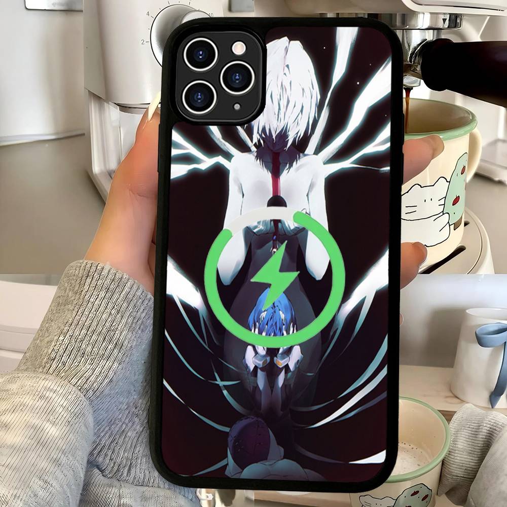 Аниме E-evangelion V-eva A-genesis Магнитный чехол для телефона с поддержкой Magsafe для iPhone 17 16 15 14 13 12 11 Plus Pro Max PC+TPU