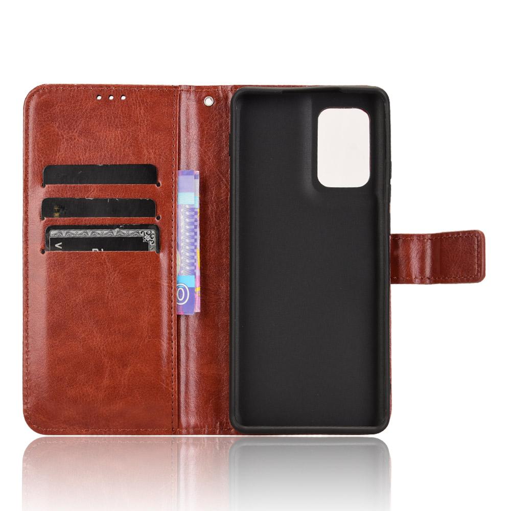 For Motorola Edge (2024) 5G Wallet Phone Case Crazy Horse Texture Leather Flip Cover
