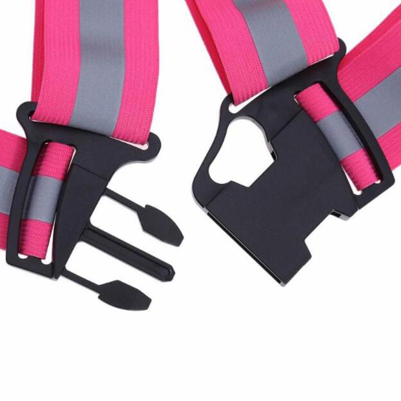 Running Cycling Night Sports Elasticity Reflective Back Safety Warning Straps