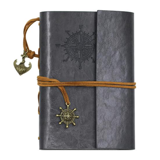 Ретро-обложка из искусственной кожи, блокнот, журнал, дневник, пустая строка, морской стиль