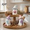 Ghost Themed Gifts Halloween Figurine, Resin Spooky Cute Statue, Funny Creepy Retro Style Decor Tabletop Ornament for Home Shelf Party