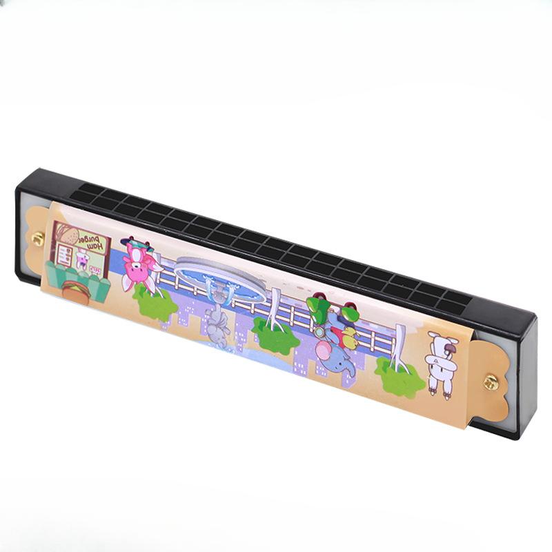 Children Wooden Harmonica Musical Instrument Toys Music Teaching Aids Puzzle Early Education Kindergarten Beginners TMZ