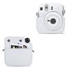 kinokoo Instax Mini 12 Case, Fujifilm Instax Mini 12 Camera Case with Magnetic Closure and Shoulder Strap (White)