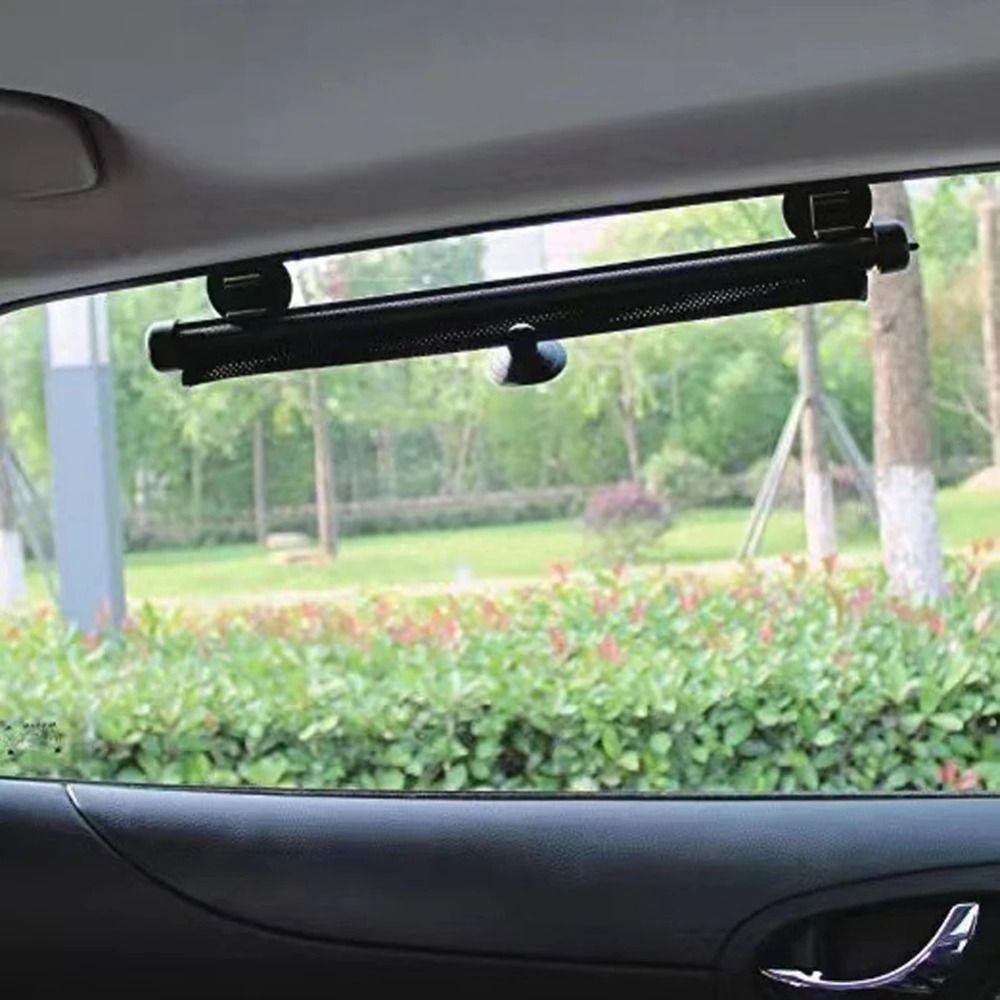 Retractable UV-Protection Curtains Black Car Window Sun Visors Sunshade Roller Blinds Home Office