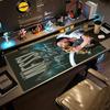 Football Messi Gaming Mouse Pad Keyboard Mat Computer Desk Mat Non-Slip Rubber Bottom Perfect for Office Laptop Gaming Setup