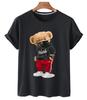 T-shirt Unisex's And WoUnisex Top Popular Logo Hello Win Fashion Bear Stylish Casual Large Size Cartoon Mask Bear Short Slee Unisex